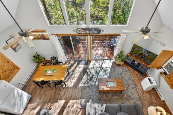 A la foto es mostra l'objecte Quiet Loft Chalet near Bryce w Hot Tub & Fire Pit situat a la ciutat de Basye.