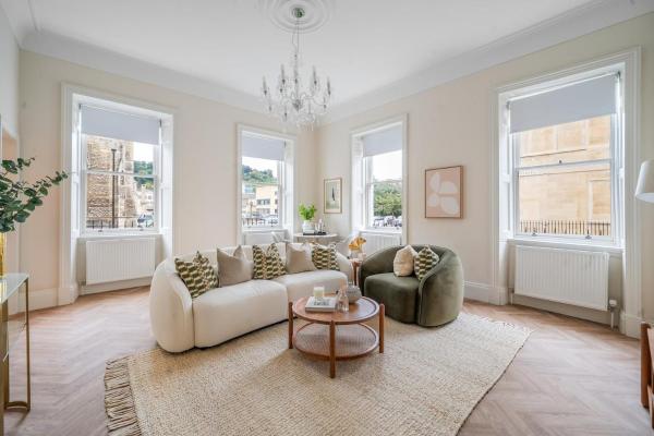 På bildet vises objektet Stylish City-Centre Flat with Double Bed som ligger i byen Bath.