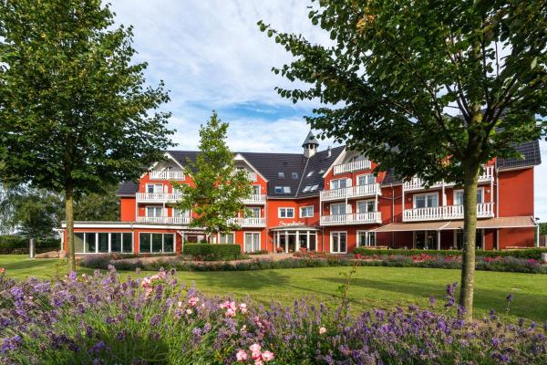 A la foto es mostra l'objecte Strandhafer Aparthotel situat a la ciutat de Warnemünde.