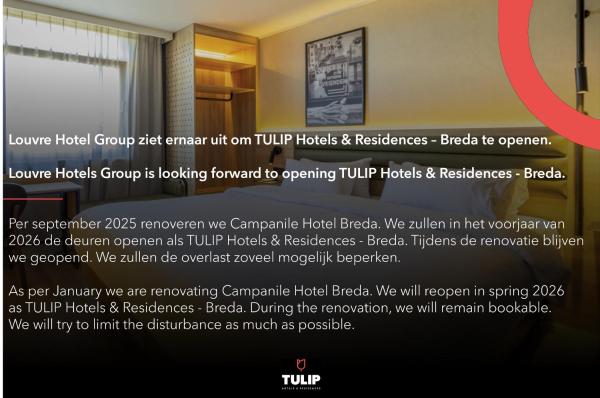 En la foto se muestra el objeto Campanile Hotel & Restaurant Breda ubicado en la ciudad de Breda.