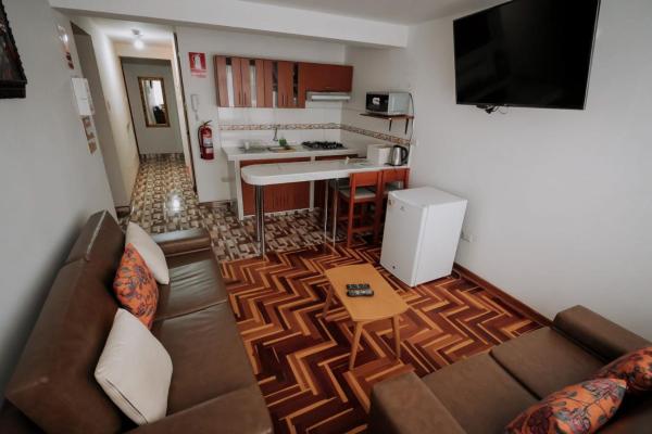 Na fotografii je vidět objekt Inyawasi aparthotel nacházející se ve městě Cuzco.