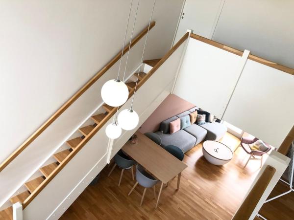 På bildet vises objektet Spacious townhouse with free parking, perfect for families or couples som ligger i byen Fredrikstad.