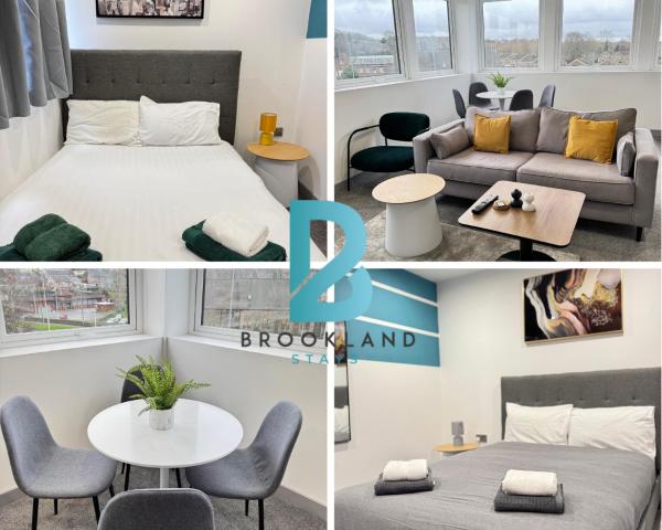 Two Bedroom Flat By Brookland Stays Serviced Accommodation Short Lets Leeds With Free Wifi - Bradford