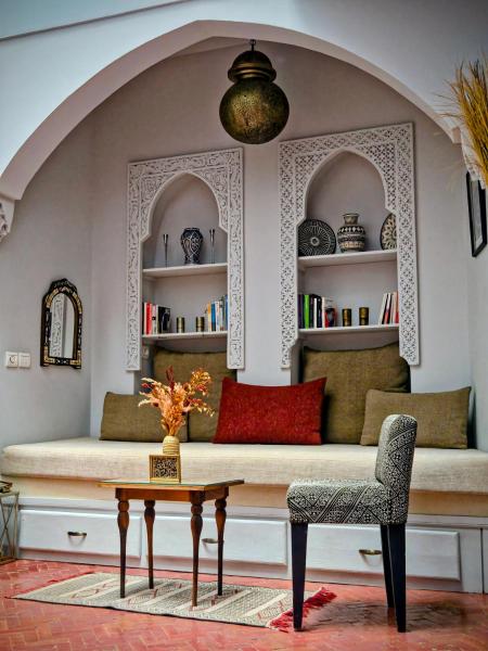 En la foto se muestra el objeto Riad Laly Tourisme Eclairé Le bijou de la medina ubicado en la ciudad de Marrakech.