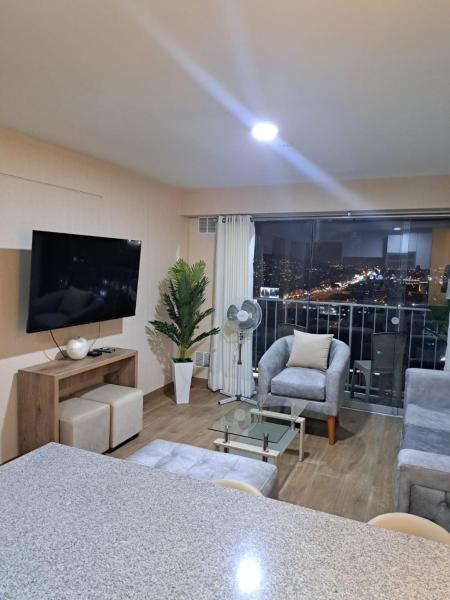 A la foto es mostra l'objecte Modern apartment with great view in Lima situat a la ciutat de Lima.