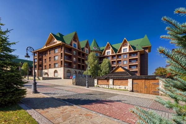 The photo shows the Карпатська Ружа located in the city of Plav'ya.