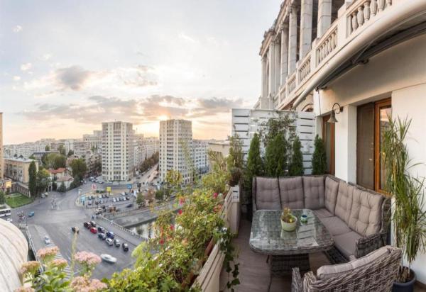 Kuvassa näkyy kohde Oasis Penthouse on Calea Victoriei, joka sijaitsee kaupungissa Bukarest.
