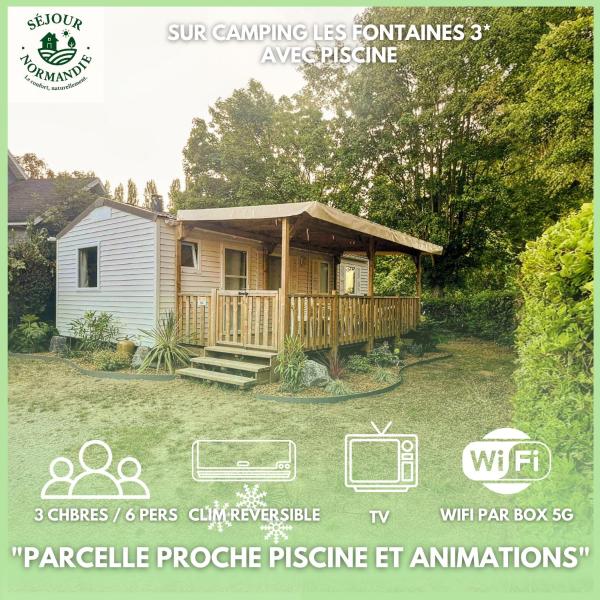 A la foto es mostra l'objecte Mobilhomes 6 & 4 pers à Ivry La Bataille Clim TV Wifi terrasse & confort Paris Eure Gestion situat a la ciutat de Oulins.