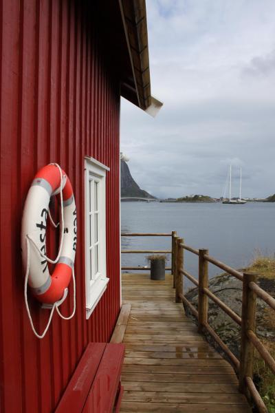 写真にはモスケネス市にあるExclusive Fishermans cabin in Reineが写っています。