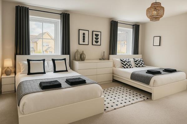A la foto es mostra l'objecte Stansted Coach House - Apartment Hotel situat a la ciutat de Elsenham.
