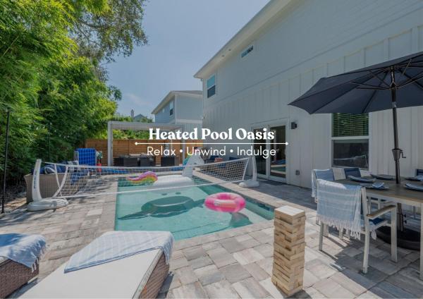 На фото показан объект Heated Pool Oasis - Arcade and Games - Walk to Beach, расположенный в городе Сент-Огастин.