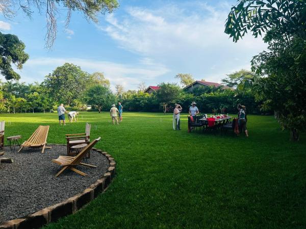 The photo shows the Tulivu Kilimanjaro Retreat located in the city of Moshi.