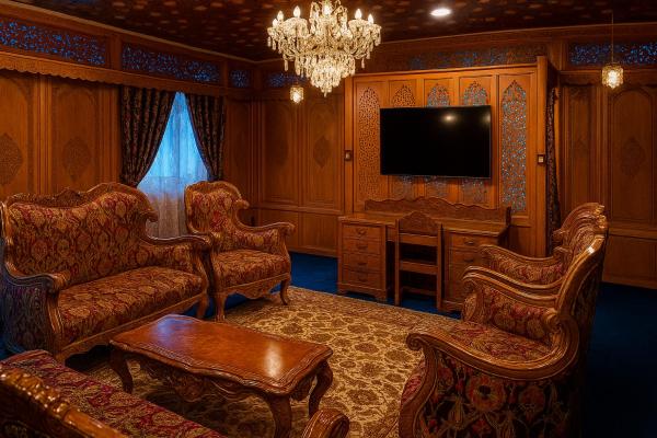 A la foto es mostra l'objecte halloween palace situat a la ciutat de Srinagar.