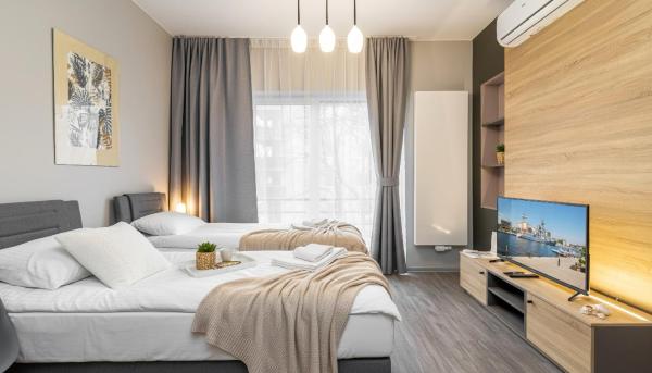 Auf dem Foto ist das Objekt Comfy Apartments - Park Technologiczny in der Stadt Gdynia zu sehen.