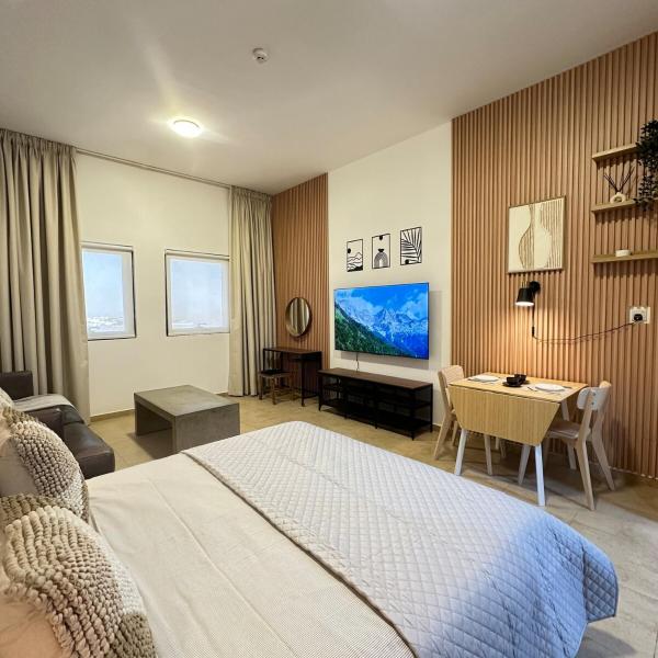 A la foto es mostra l'objecte Cozy & Stylish Studio in Silicon Oasis situat a la ciutat de Dubai.