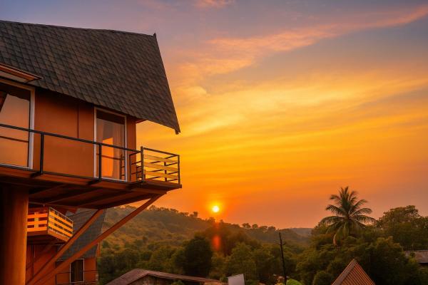 A la foto es mostra l'objecte Rumourss Sky Villa & Resort situat a la ciutat de Lonavala.