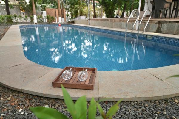 A la foto es mostra l'objecte GR STAYs Private Pool Villa in Calangute 5 mins to Baga situat a la ciutat de Arpora.