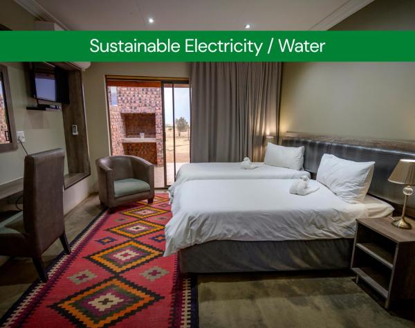 Auf dem Foto ist das Objekt Sangiro Game Lodge - Sustainable Electricity and Water in der Stadt Bloemfontein zu sehen.