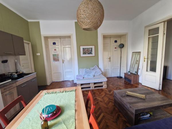 Na zdjęciu widoczny jest obiekt Central Station Private Rooms położony w mieście Belgrad.