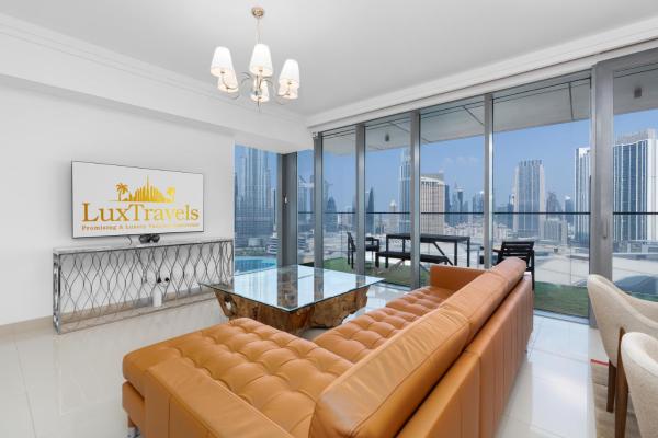 A la foto es mostra l'objecte Boulevard Point I Burj Khalifa Fireworks View situat a la ciutat de Dubai.