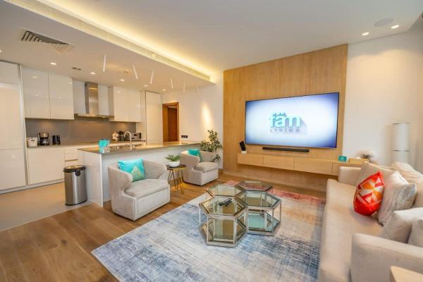 A la foto es mostra l'objecte Chic 2Bedroom And Maids Room Apartment Mins from Dubai Mall situat a la ciutat de Dubai.