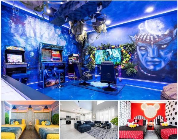 Enchanting 6br, Themed Rooms, Game Room And Resort - Kissimmee, FL