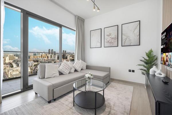 A la foto es mostra l'objecte 1BR Luxury Stay With Pool, Gym and Skyline View situat a la ciutat de Dubai.