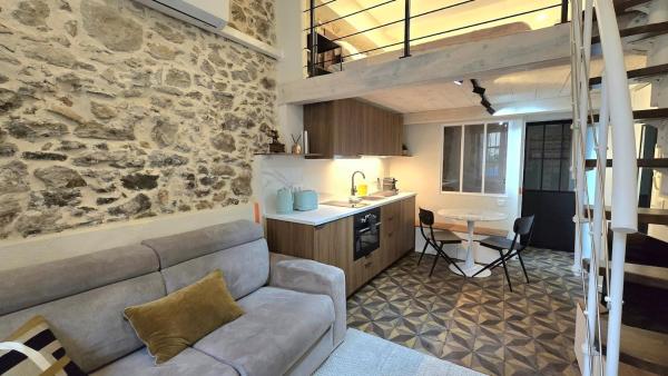 Ecrin- Studio Mezzanine, Clim, Parking, 150 M Port - Cassis