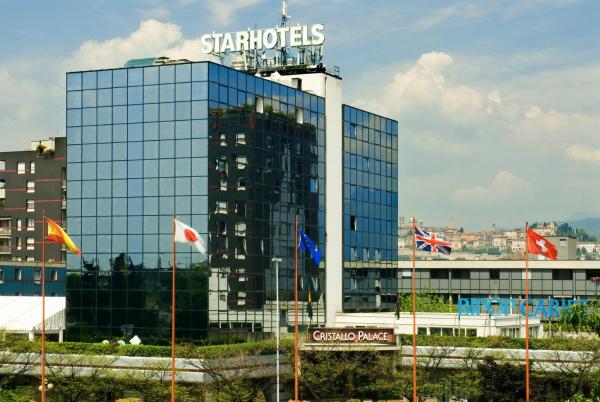 Na zdjęciu widoczny jest obiekt Starhotels Cristallo Palace położony w mieście Bergamo.