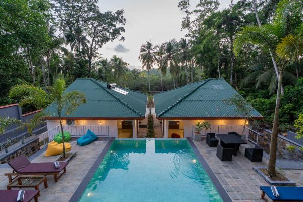 På billedet ses objektet Arice Eco Villa and Restaurant Unawatuna beliggende i byen Dodampe.