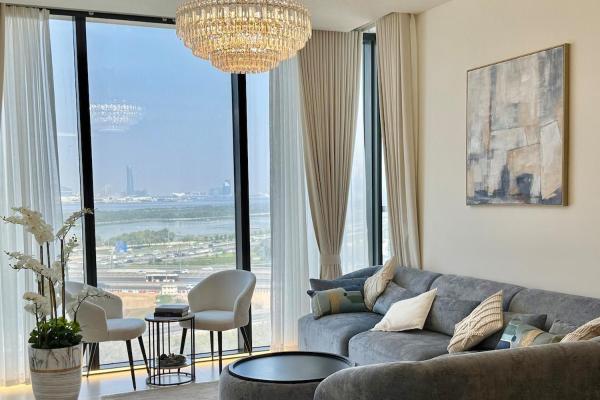 På billedet ses objektet Spacious apartment with Burj Khalifa view close to Dubai mall! beliggende i byen Dubai.