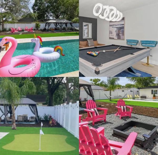 Tampa Paradise! Firepit, Golf, Pool, & Games! - Apollo Beach, FL