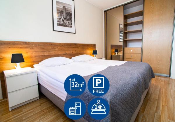 Na zdjęciu widoczny jest obiekt Warsaw Apartments - Apartamenty Wilanów położony w mieście Warszawa.