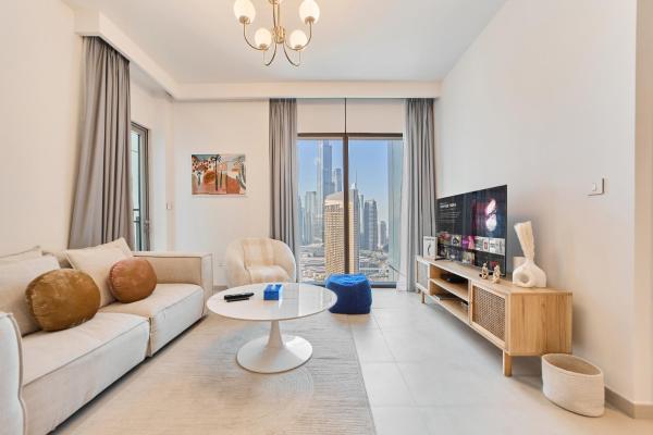 A la foto es mostra l'objecte Stunning 2BR Skyline Stay With Full Burj Khalifa View situat a la ciutat de Dubai.