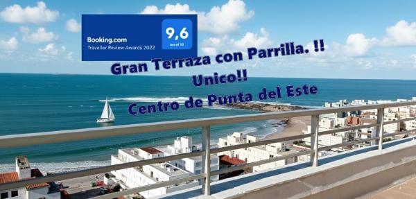 Penthouse Céntrico con Vista al Mar, Parrilla Privada y Terraza Espaciosa, Punta del Este