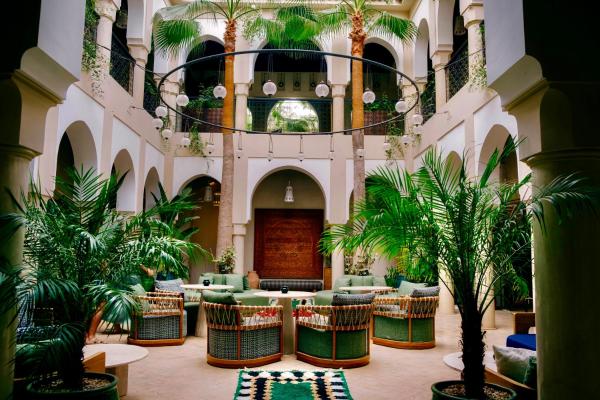 Na fotografii je vidět objekt Riad Nashira & Spa nacházející se ve městě Marakéš.
