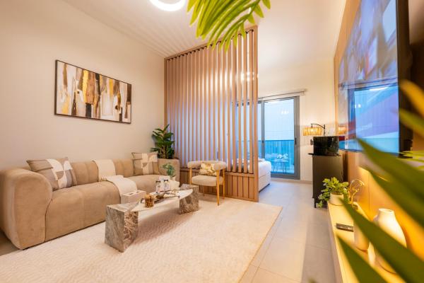 På billedet ses objektet Exquisite Studio by UDH Sway Residence at Dubai Hills beliggende i byen Dubai.