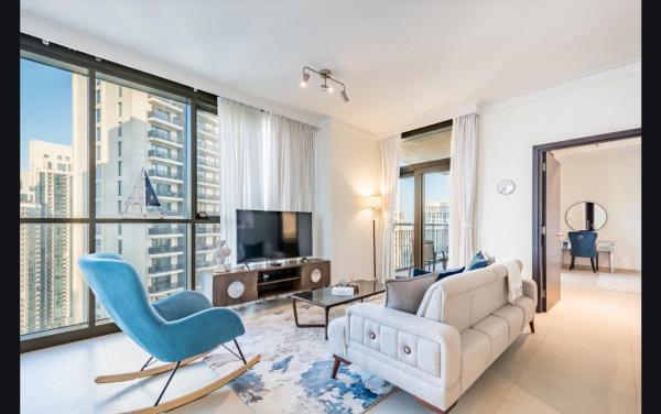 A la foto es mostra l'objecte Luxury 1025 sq feet 1 bed apartment in 29 floor Dubai Creek Residences situat a la ciutat de Dubai.