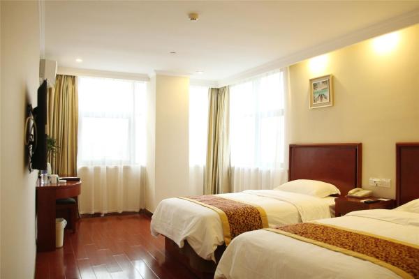 Kuvassa näkyy kohde GreenTree Inn Shanghai Outlets National Convention Centre XuLe Road Shell Hotel, joka sijaitsee kaupungissa Fengxi.