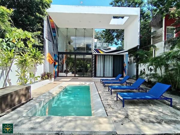 Na zdjęciu widoczny jest obiekt Villa Miami położony w mieście Tulum.
