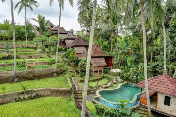 A la foto es mostra l'objecte Junjungan Suite situat a la ciutat de Ubud.