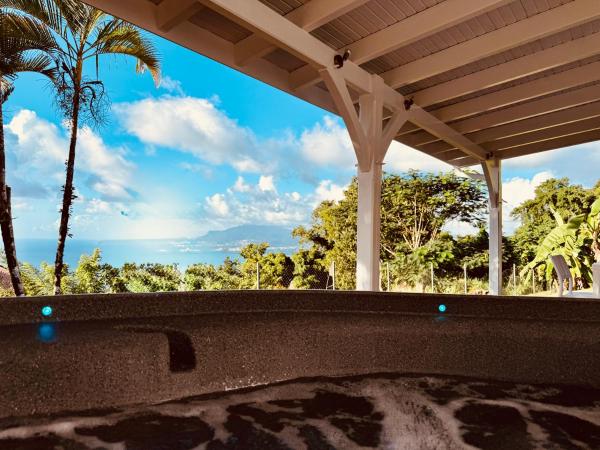 Lodge Orchidée De "La Villa La Palmira" - Vue Mer Des Caraïbes - Jacuzzi Privé - Accès Piscine 5x9 - Lit King Size 180x200 - Climatisation - 4 éToiles - A 3 Minutes Des Plages Et Commodités - Tv Connectée - Internet Fibre - Martinica