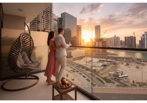 A la foto es mostra l'objecte KeyRock Living - Zada 1BR with Pool & Gym Access situat a la ciutat de Dubai.