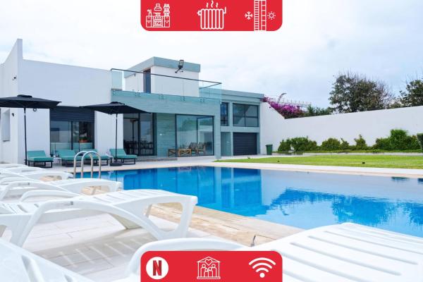 Villa Luxe Dar Bouazza - Piscine Privée - Fibre 100Mb - 3 min Plage, Касабланка
