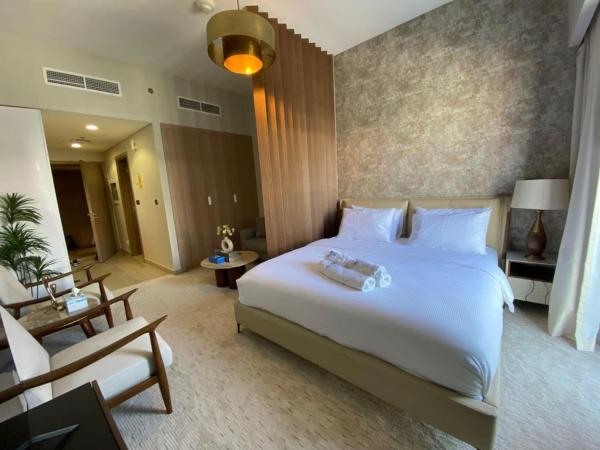 På billedet ses objektet Bright Studio - Azizi Riviera 35 - Fully Furnished beliggende i byen Dubai.