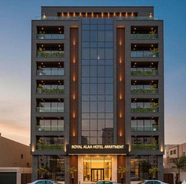 På billedet ses objektet رويال علاء للشقق الفندقيه beliggende i byen Dubai.