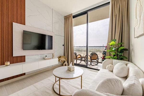Auf dem Foto ist das Objekt Cozy and Stylish 1BR in JVC in der Stadt Dubai zu sehen.
