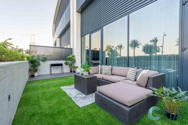 Two-Bedroom Apartment with Garden View — 128 m² - Cloud 9 - Townhouse style 2 BR Apt with BBQ Patio