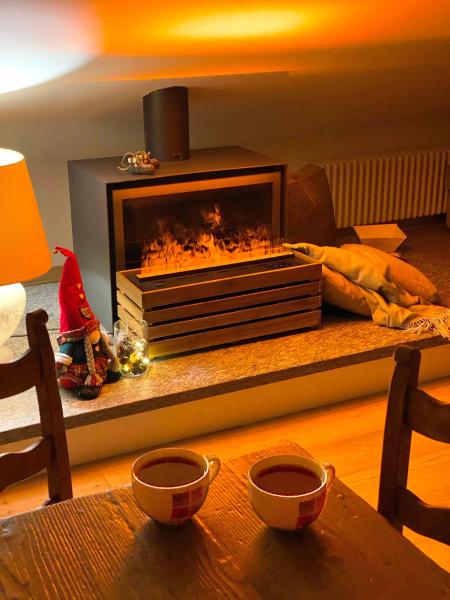 Na fotografii je vidět objekt Mansarda Lina nacházející se ve městě Bormio.