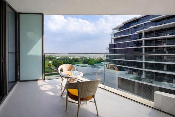 A la foto es mostra l'objecte Warm & Stylish Studio with Balcony situat a la ciutat de Dubai.